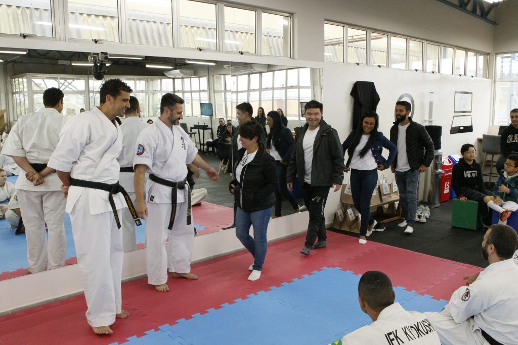 Projeto social Paranoá com alunos do instituto sensei dojo