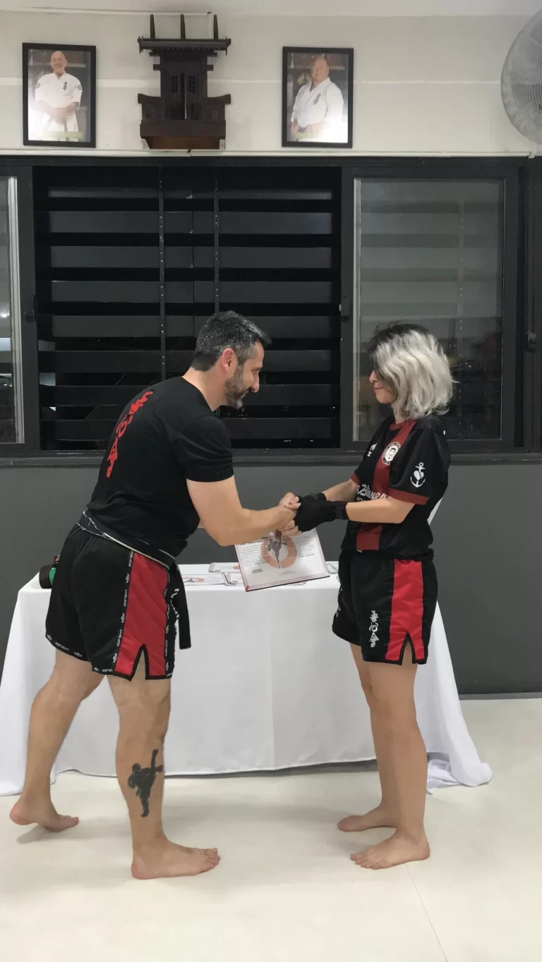 Graduacao de faixas do kickboxing do Sensei Dojo