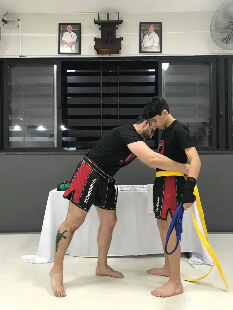 Graduacao de faixas do kickboxing do Sensei Dojo