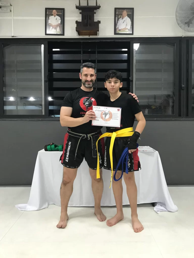 Graduacao de faixas do kickboxing do Sensei Dojo