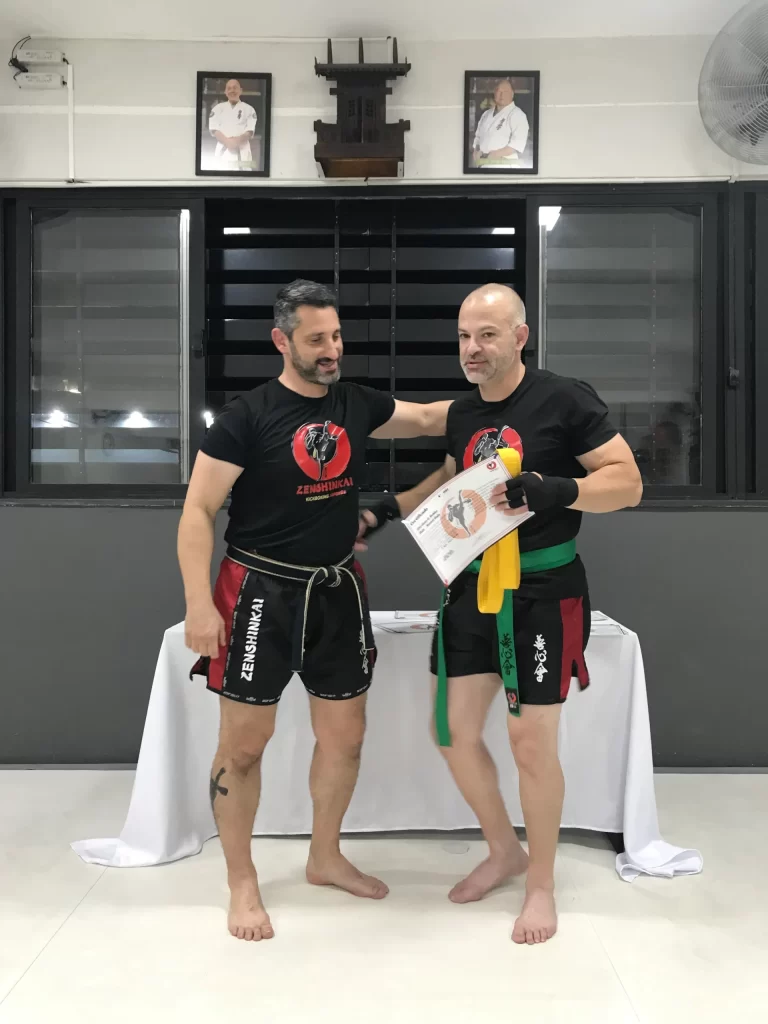 Graduacao de faixas do kickboxing do Sensei Dojo