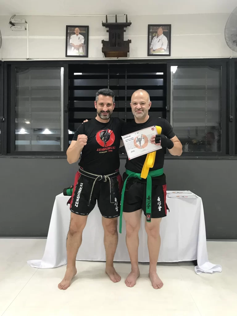 Graduacao de faixas do kickboxing do Sensei Dojo