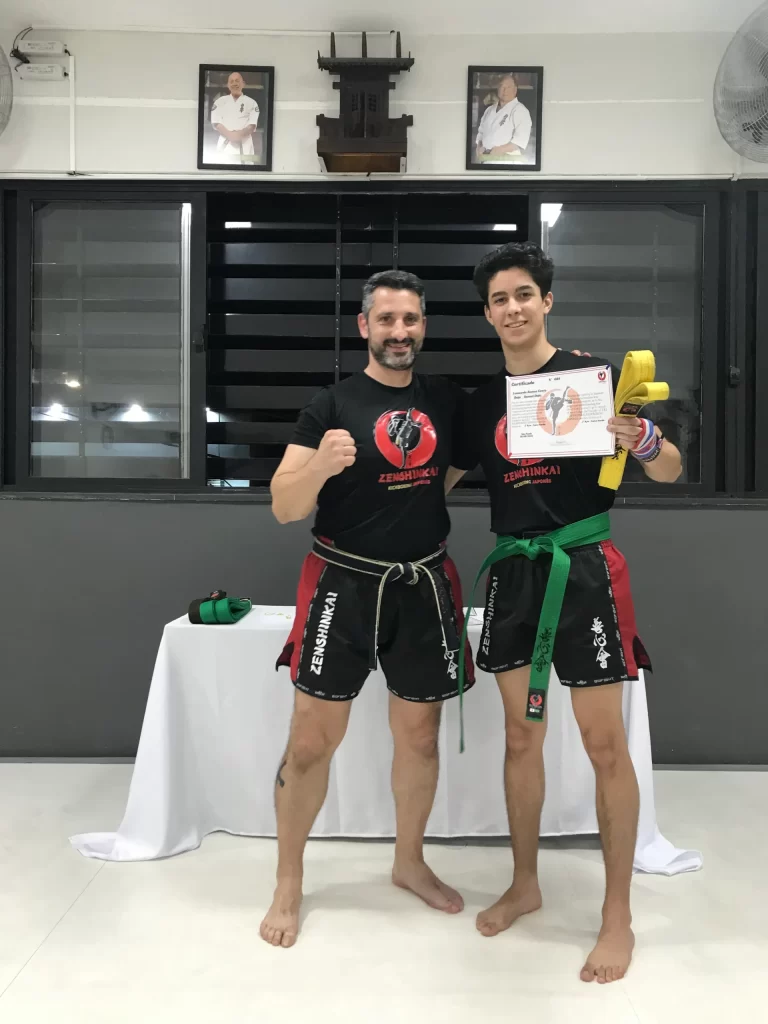 Graduacao de faixas do kickboxing do Sensei Dojo