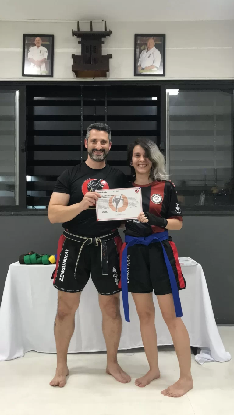 Graduacao de faixas do kickboxing do Sensei Dojo