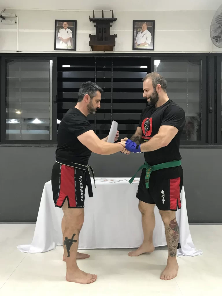 Graduacao de faixas do kickboxing do Sensei Dojo