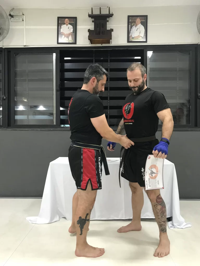 Graduacao de faixas do kickboxing do Sensei Dojo