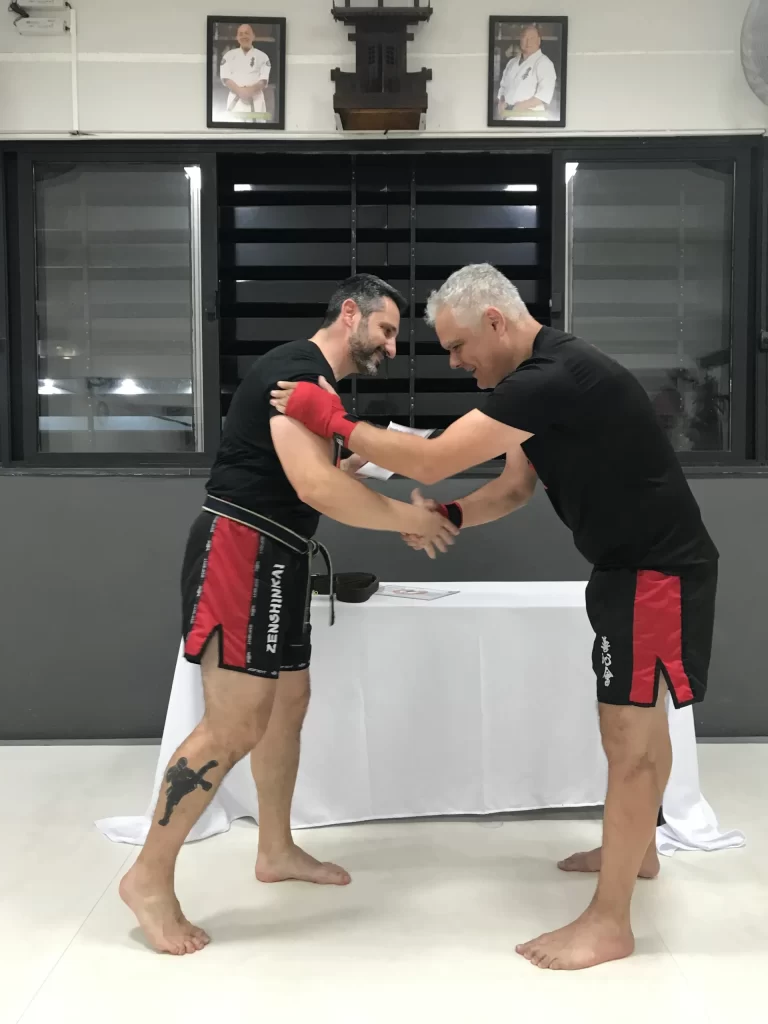 Graduacao de faixas do kickboxing do Sensei Dojo