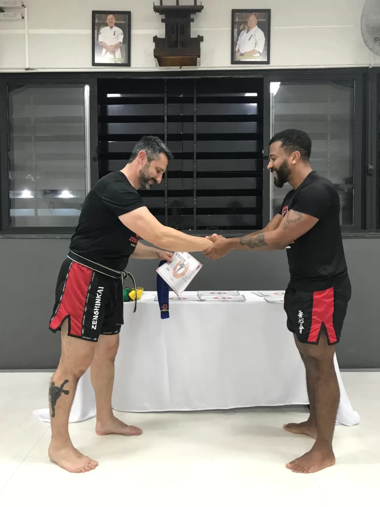 Graduacao de faixas do kickboxing do Sensei Dojo